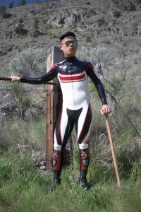 Latex Mens Unbranded Motorcycle Style Catsuit