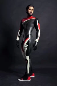 Latex Mens Brand Name MotoGP Biker Catsuit Version 13