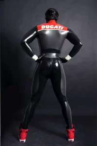 Latex Mens Brand Name MotoGP Biker Catsuit Version 13