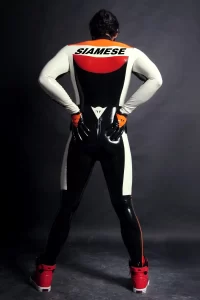 Latex Mens Brand Name MotoGP Biker Suit Version 7 Catsuit