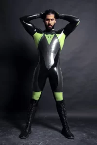 Latex Mens Brand Name T-Age MotoGP Biker Catsuit Version 17