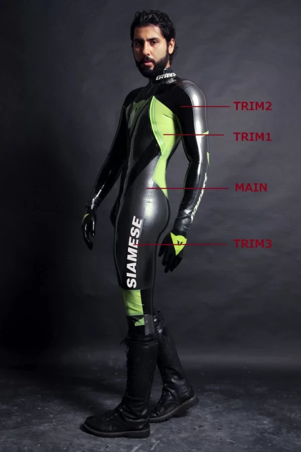 Latex Mens Brand Name T-Age MotoGP Biker Catsuit Version 17