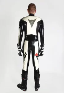 Latex Mens Brand Name T-Age Style MotoGP Biker Catsuit Version 15