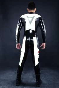 Latex Mens R-100X Branded Biker Catsuit