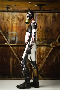 Latex Mens Brand Name MotoGP Biker Catsuit with Codpiece