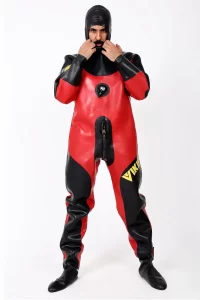 Latex Mens Heavy Duty Brand Name Hooded Drysuit Diving Suit Version 2 Catsuit
