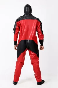 Latex Mens Heavy Duty Brand Name Hooded Drysuit Diving Suit Version 2 Catsuit