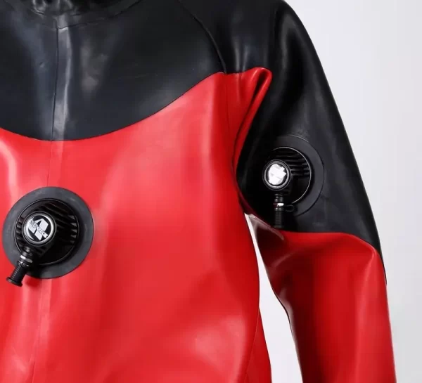 Latex Mens Heavy Duty Brand Name Hooded Drysuit Diving Suit Version 2 Catsuit