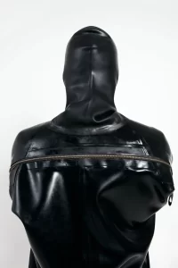 Latex Mens Heavy Duty Brand Name Hooded Drysuit Diving Suit Catsuit
