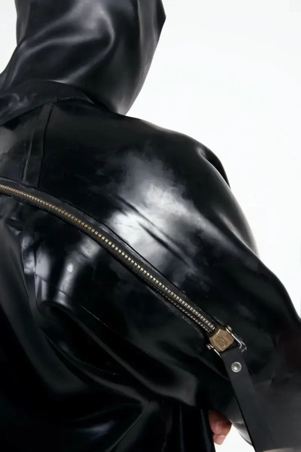 Latex Mens Heavy Duty Brand Name Hooded Drysuit Diving Suit Catsuit