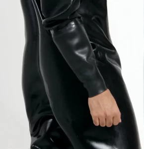 Latex Mens Heavy Duty Brand Name Hooded Drysuit Diving Suit Catsuit