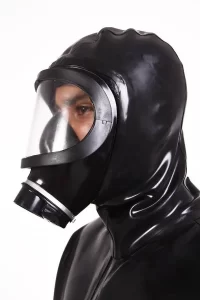 Latex Mens Heavy-Duty Hazmat Suit Catsuit