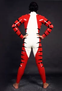 Latex Mens Wildside Neck Entry Catsuit