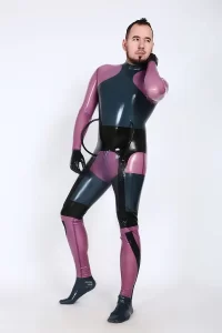 Latex Mens Chebar Futuristic Catsuit