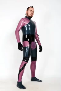 Latex Mens Chebar Futuristic Catsuit