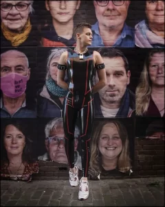 Latex Mens Sleevless Leggings Suit Catsuit