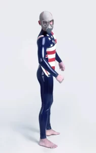 Latex Mens Alliance Back Zipper Catsuit