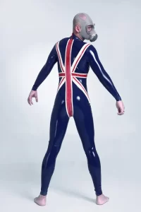 Latex Mens Alliance Back Zipper Catsuit