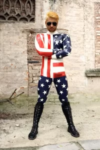 Latex Mens USA Hooray Catsuit