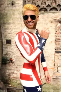 Latex Mens USA Hooray Catsuit