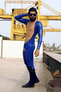 Latex Mens Bare-Chester Catsuit