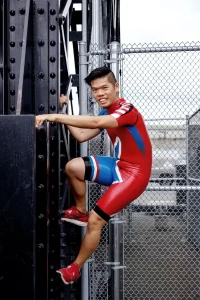 Latex Mens Asymmetric Cycling Suit