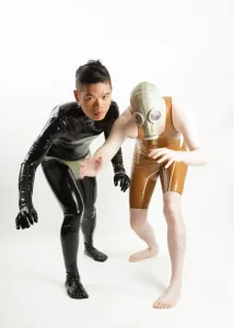 Latex Mens Singlet Top Short Suit