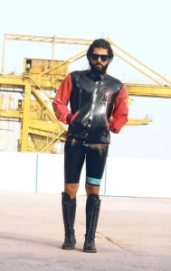 Latex Mens College Varsity Jacket