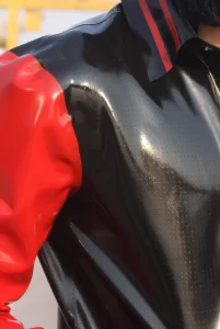 Latex Mens College Varsity Jacket