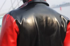 Latex Mens College Varsity Jacket