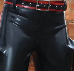 Latex Mens Striped-Leg Riding Jodhpurs