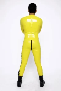 Latex Mens Biohazard Neck Entry Catsuit