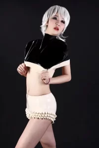 Latex XXXXXX Short Cape Top